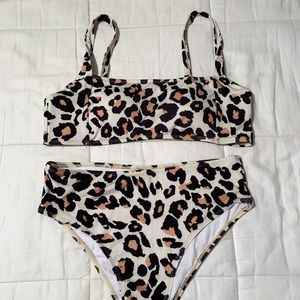 SHEIN leopard bikini